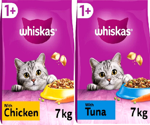 14kg whiskas adult chicken - 1+,