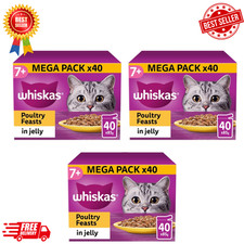 120 x 85g Whiskas 7+ Poultry