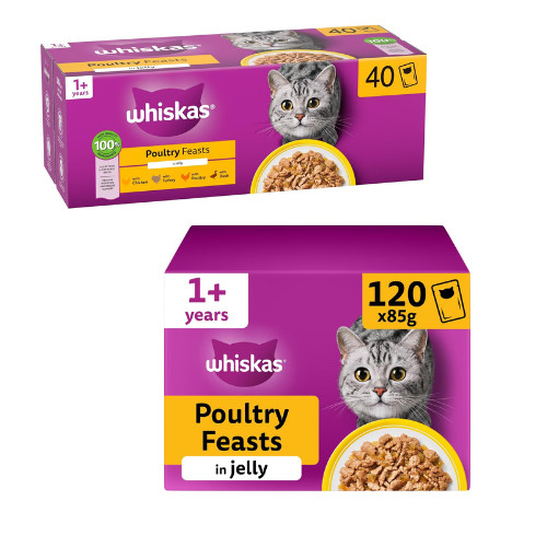 120 85g whiskas - 120, poultry