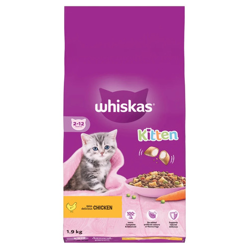 Whiskas kitten dry cat food - kitten,