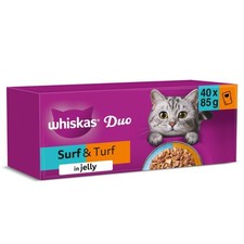 120 x 85g Whiskas 1+ Duo Surf