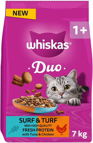 Whiskas duo adult dry cat - duo,