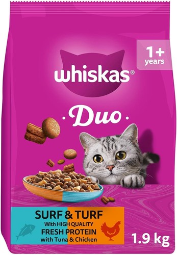 Whiskas duo surf - turf, dry