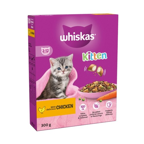 Whiskas kitten chicken dry - whiskas,