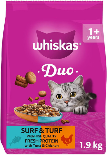 Whiskas duo surf turf dry - whiskas,