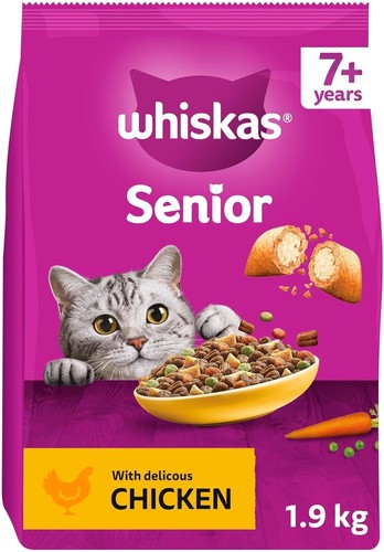 Whiskas senior dry cat - cat, food