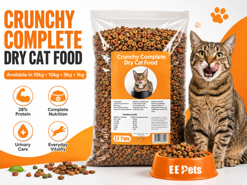 Crunchy cat complete dry food - complete,