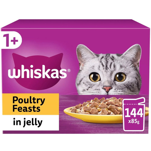 144 85g whiskas poultry - 144, x