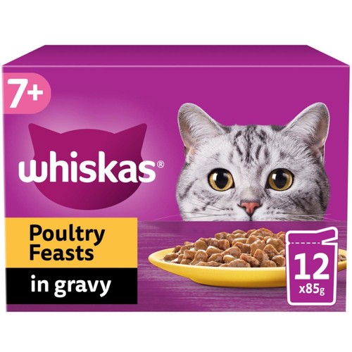 85g whiskas poultry - 7+,