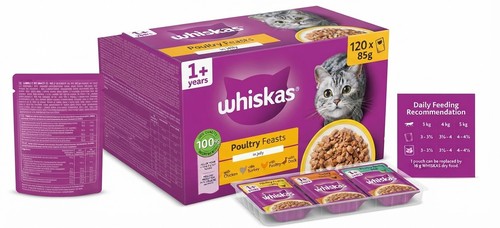 120 85g whiskas poultry - 120,
