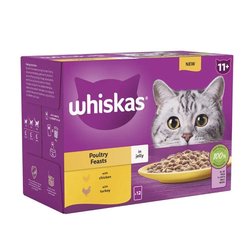 144 85g whiskas poultry - x,