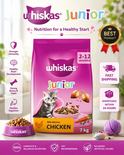 7kg whiskas kitten junior - kitten,