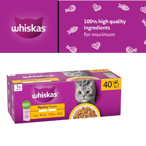 120 85g whiskas poultry - 120,